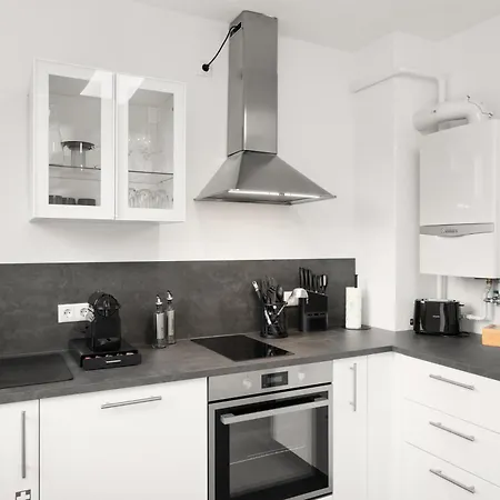 Sowi - Gartenblick & Parkplatz, Kueche *